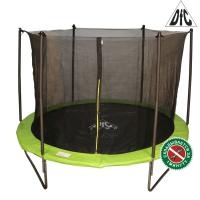 Батут DFC JUMP 8ft складной, сетка, чехол, apple green (244см)